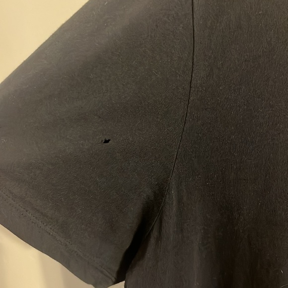 Black AllSaints Refract Cotton Logo Graphic Tee - Picture 8 of 8